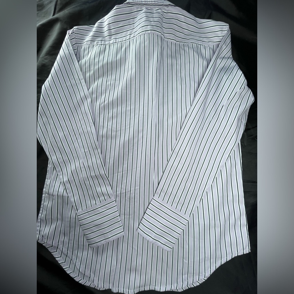 J.Crew Size 00  Garçon classic shirt in striped cotton poplin In Vintage Lilac - Picture 8 of 13